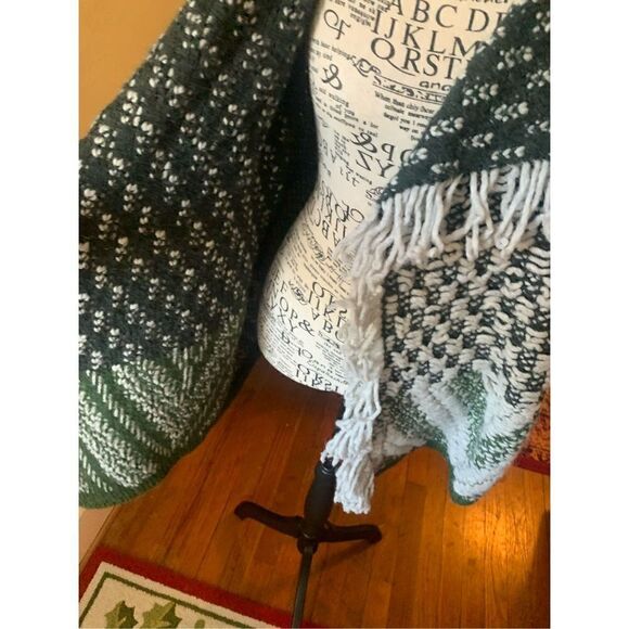 Anthropologie Jacquard Knit Cardigan Green wool blend sweater - Picture 10 of 11